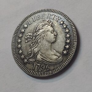 Classic 1796 Liberty Coin - Silver Finish Collector Piece
